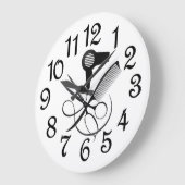 ヘアモダンサロン ラージ壁時計 (傾斜)