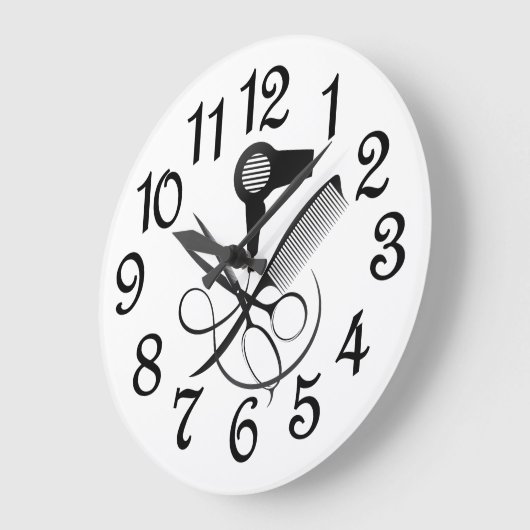 ヘアモダンサロン ラージ壁時計 (傾斜)