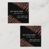 ヘアモダンサロン | Mauve Ferns - スクエア名刺 (正面/裏面)