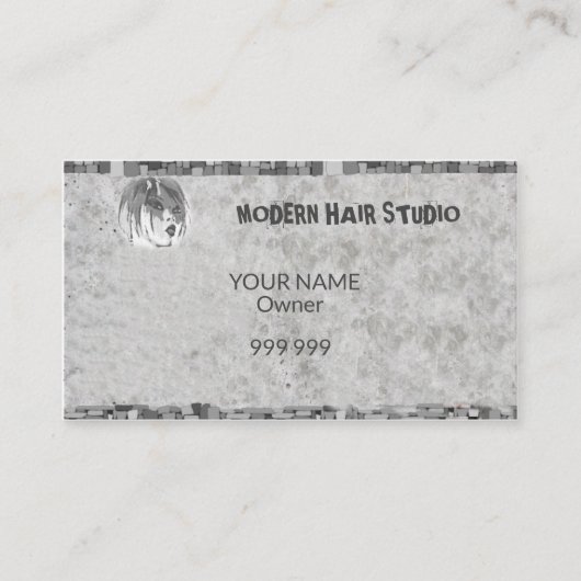 ヘアモダンスタジオ 名刺 (正面)