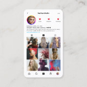 ヘアモダン美しいサロンヘアスタイリストインスタグラムQR 名刺 (正面)