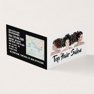ヘアモデル、美容師、ヘアサロンロイヤリティ 名刺