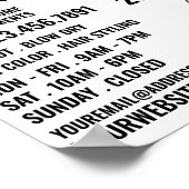 ヘアモデル、美容師、ヘアサロン広告 ポスター (角)