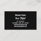 ヘアモデル、美容師、ヘアサロン 名刺 (裏面)