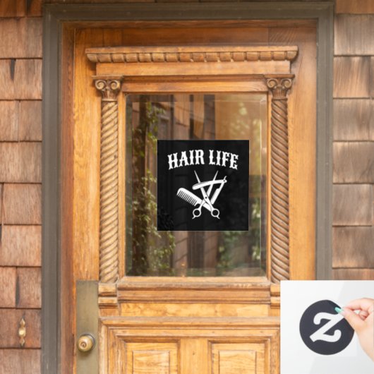 ヘアライフ – 美容師 ウィンドウサイン (ホームデコレーション)