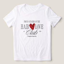 ヘアラブクラブハートバレンタインデー グラフィックTシャツ トライブレンドTシャツ