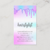 ヘアリストのホログラフィモダンー 名刺 (裏面)