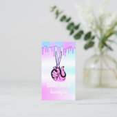 ヘアリストのホログラフィモダンー 名刺 (スタンド正面)