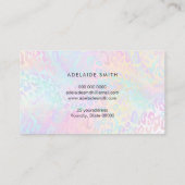 ヘアリストフェイクホロヒョウの皮膚 名刺 (裏面)