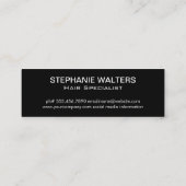 ヘアリッパー サロンはさみ スキニー名刺 (裏面)