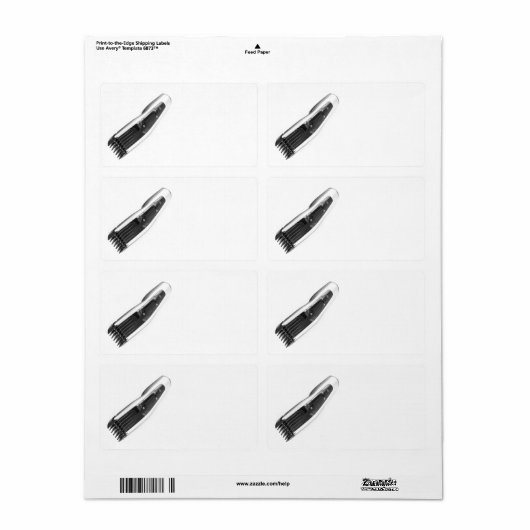 ヘアリッパー ラベル (フルシート)