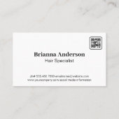 ヘアリッパー |レインボーリキッド 名刺 (裏面)