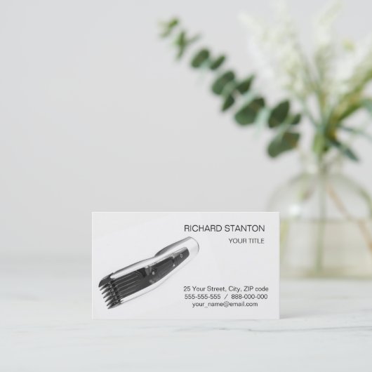 ヘアリッパー 名刺 (スタンド正面)