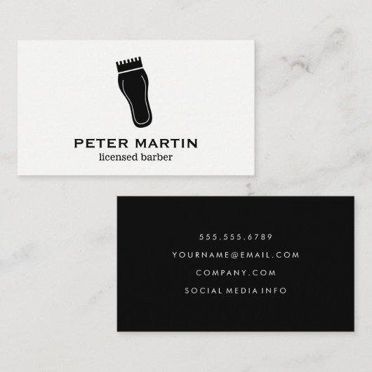 ヘアリッパー 名刺 (正面/裏面)