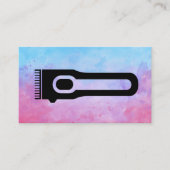 ヘアリッパー |水色芸術的 名刺 (正面)