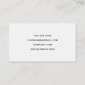 ヘアリッパー |理容師ツールセット |パターストライプン 名刺 (裏面)