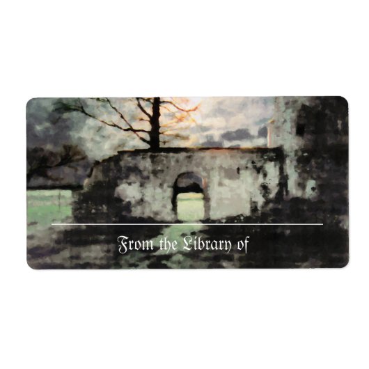 ヘアリンググランド蔵書票 ラベル (正面)