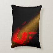 ヘアリングレッドハンドプリント アクセントクッション (裏面(縦))