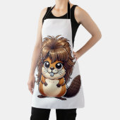 ヘアリービーバー料理とワイルドスタイル エプロン (インサイチュ)