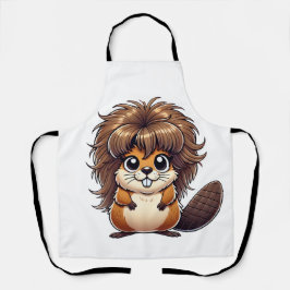 ヘアリービーバー料理とワイルドスタイル エプロン