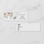 ヘアレス中国のクリステッド犬のビジネスプロファイルカード スキニー名刺 (正面/裏面)