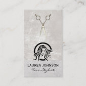 ヘアロゴ | サロン鋏 名刺 (正面)