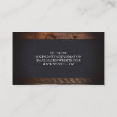 ヘアロゴ |レザーウッド 名刺 (裏面)