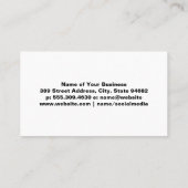 ヘアロゴ | レンガ壁 | ネオン灯 名刺 (裏面)