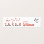 ヘアロゴ、美容師、ヘアサロンロイヤリティカード、 名刺 (内部フラット)