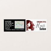 ヘアロゴ、美容師、ヘアサロンロイヤリティカード、 名刺 (外部フラット)