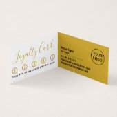 ヘアロゴ、美容師、ヘアサロンロイヤリティカード、 名刺 (内部)