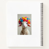 ヘアローラー付き小羊 ノートブック (裏面)