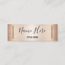 ヘアークリップが付いているエレガントな美容師の名刺 スキニー名刺