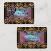 ヘアーケアのエレガントなサロンのプロフェッショナル 名刺 (正面/裏面)