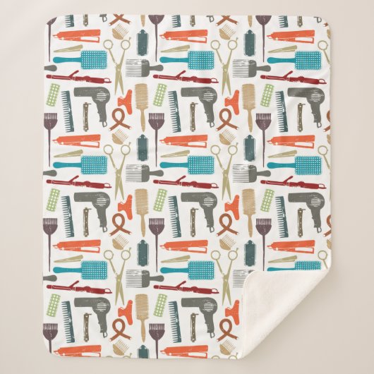 ヘアーケアパターン シェルパブランケット (正面)