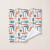 ヘアーケアパターン バスタオルセット (ウォッシュタオル)