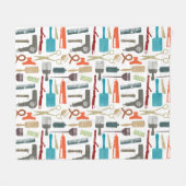 ヘアーケアパターン フリースブランケット (正面(横))