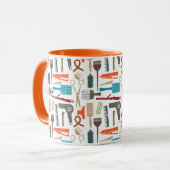 ヘアーケアパターン マグカップ (正面左)