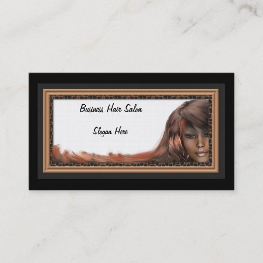 ヘアーサロンのために素晴らしいビジネスか個人的なカード 名刺 (正面)