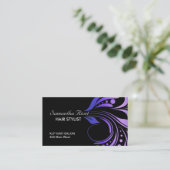 ヘアーサロンのアポイントメントの名刺 予約カード (スタンド正面)