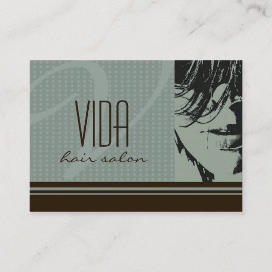 ヘアーサロンのアポイントメントカード 予約カード (正面)