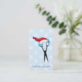 ヘアーサロンのスタイリストの休日のクーポンのギフトカードクリスマス 割引カード (スタンド正面)