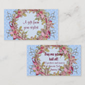 ヘアーサロンのスタイリストの休日のクーポンのギフトカードクリスマス 割引カード (正面/裏面)