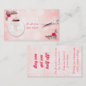 ヘアーサロンのスタイリストの休日のクーポンのギフトカードクリスマス 割引カード (正面/裏面)