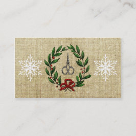 ヘアーサロンのスタイリストの休日のクーポンのギフトカードクリスマス 割引カード