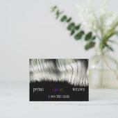 ヘアーサロンのスタイルの名刺 名刺 (スタンド正面)