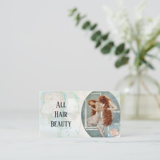 ヘアーサロンの割引提供の美容院 ロイヤリティカード (スタンド正面)