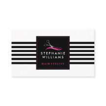 ヘアーサロンの名刺のテンプレート