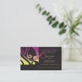 ヘアーサロンの名刺 予約カード (スタンド正面)