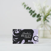 ヘアーサロンの名刺 予約カード (スタンド正面)